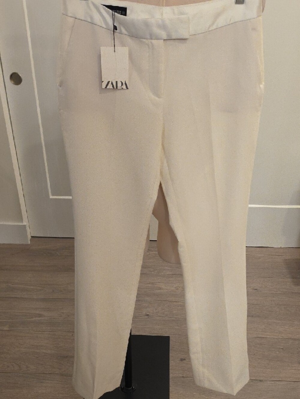 ZARA Cream Tailored Women's Trousers